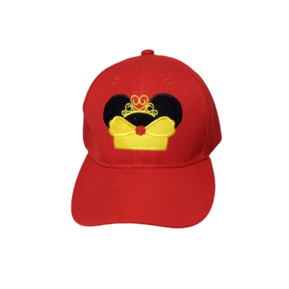 Minnie Mouse Disney Belle Princess Hat Ballcap Women Red Yellow